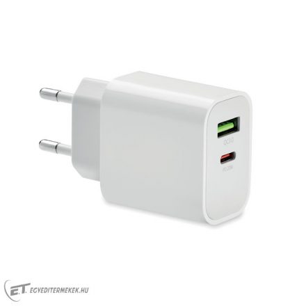 18W 2 portos USB EU töltő